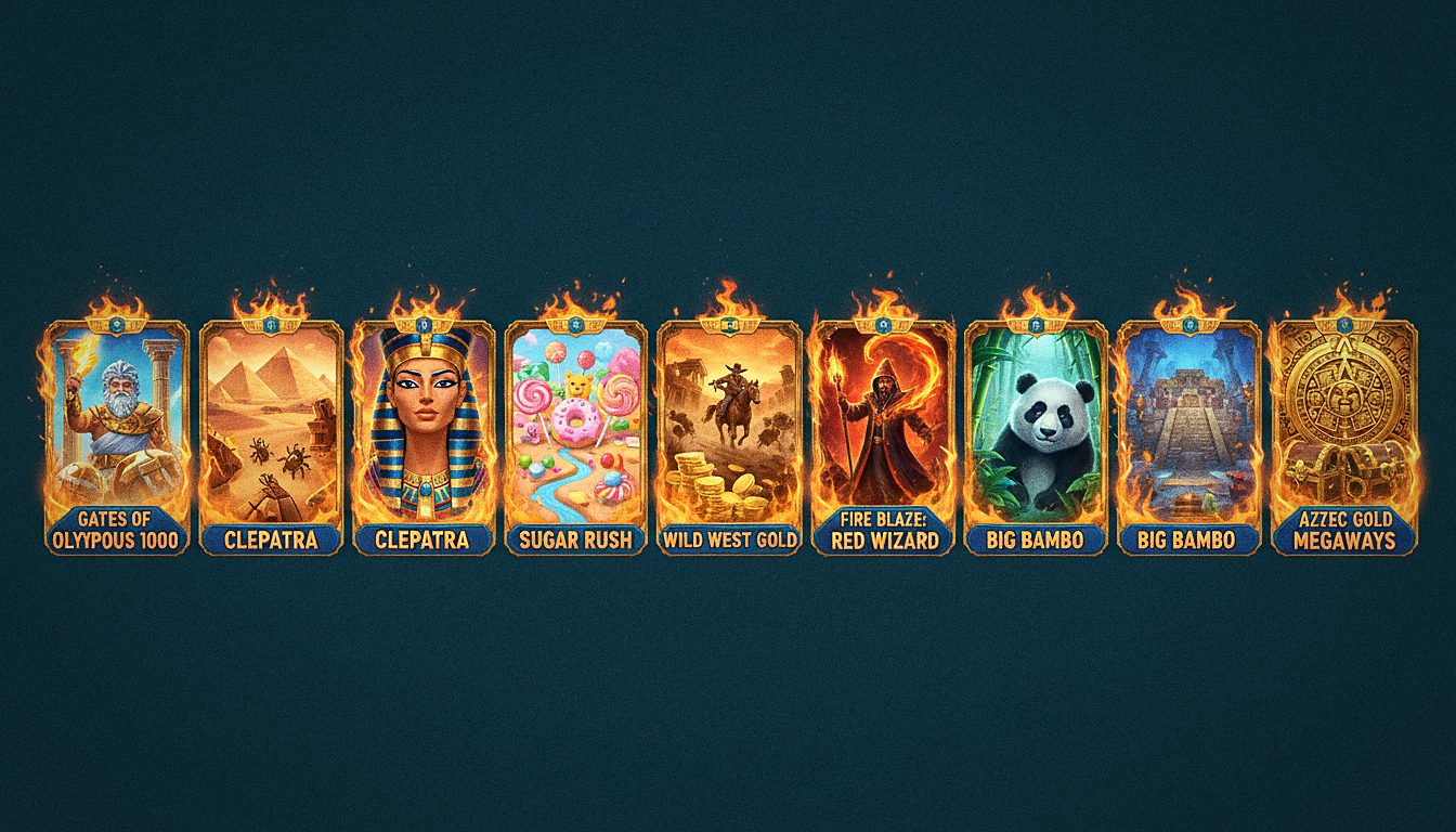 Juegos Golisimo Casino: Gates of Olympus 1000, Cleopatra, Sugar Rush, Wild West Gold, Fire Blaze: Red Wizard, Big Bamboo, Aztec Gold Megaways